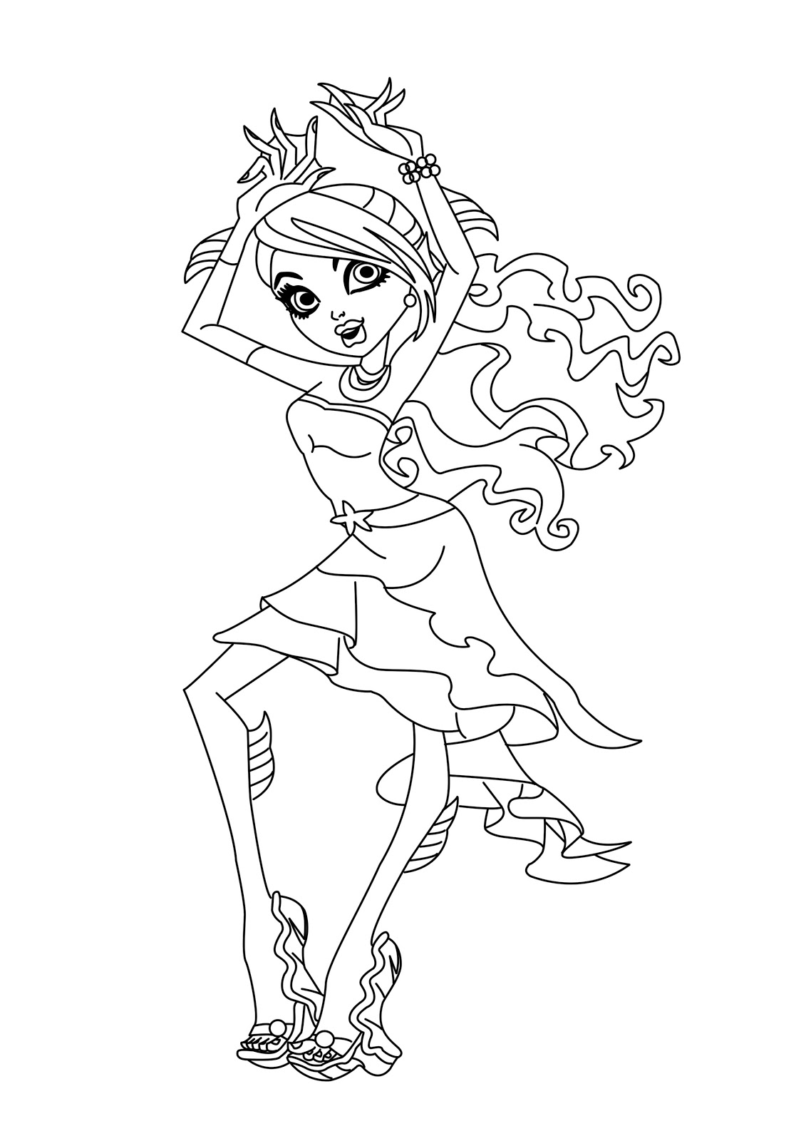 150+ Monster High Coloring Pages: Enter the World of Monster High 54