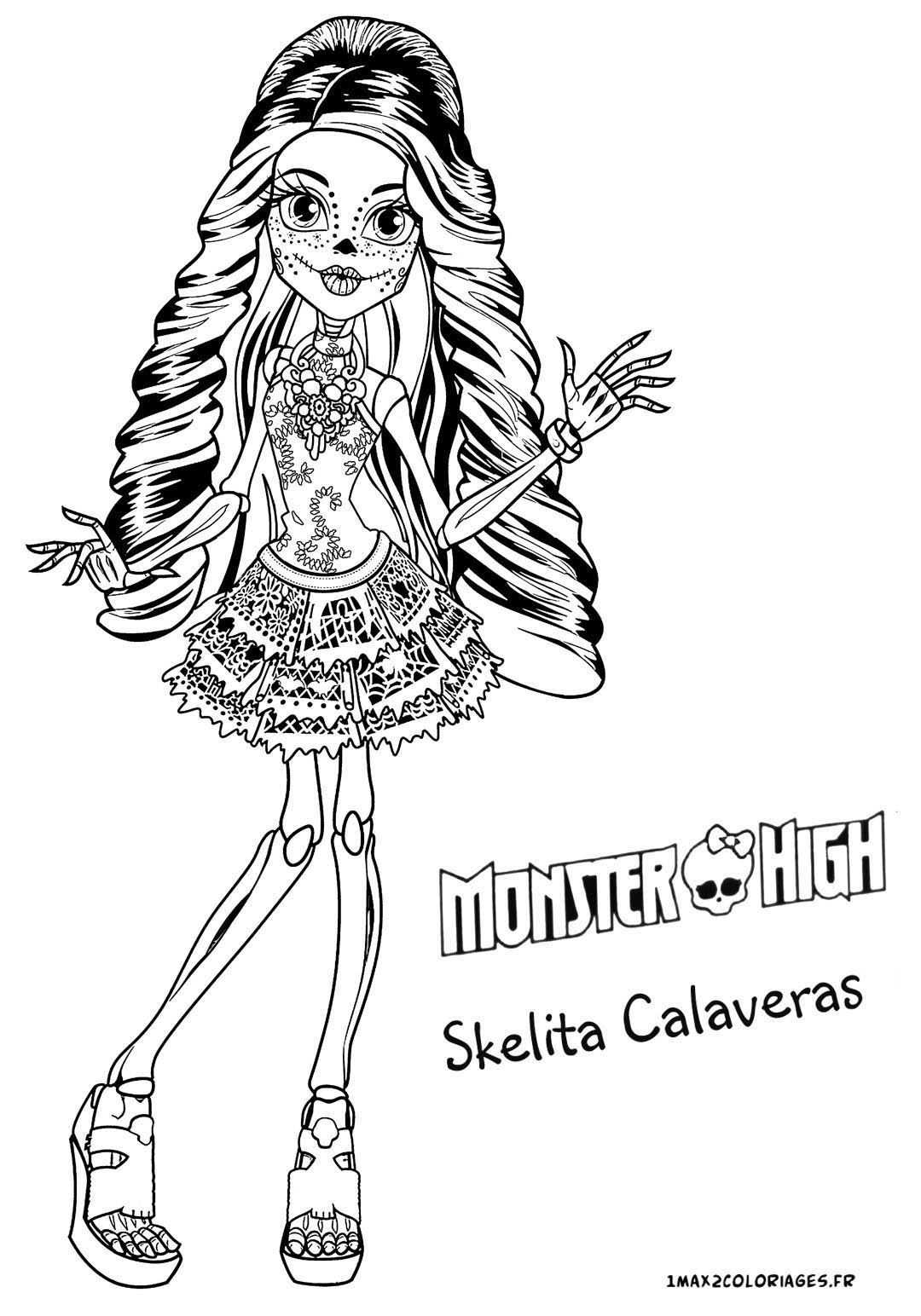 150+ Monster High Coloring Pages: Enter the World of Monster High 55