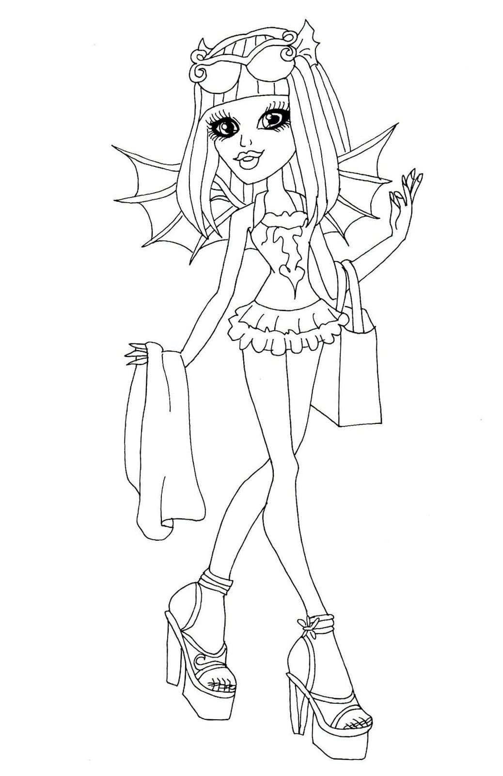 150+ Monster High Coloring Pages: Enter the World of Monster High 56