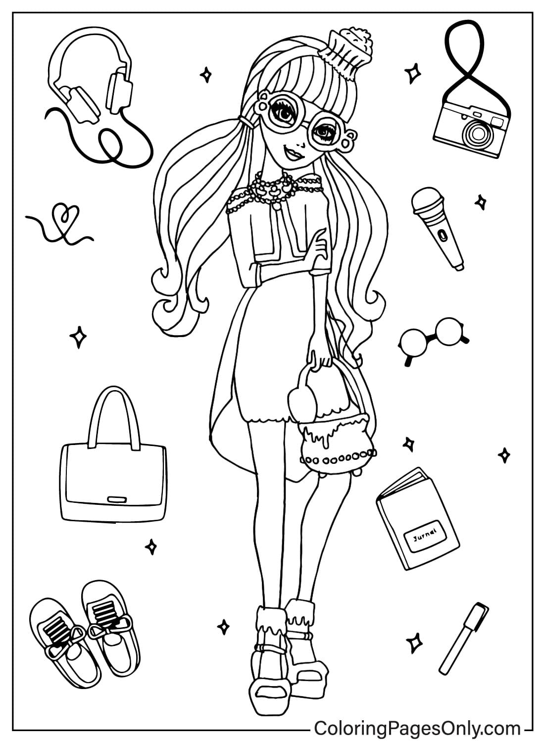 150+ Monster High Coloring Pages: Enter the World of Monster High 58