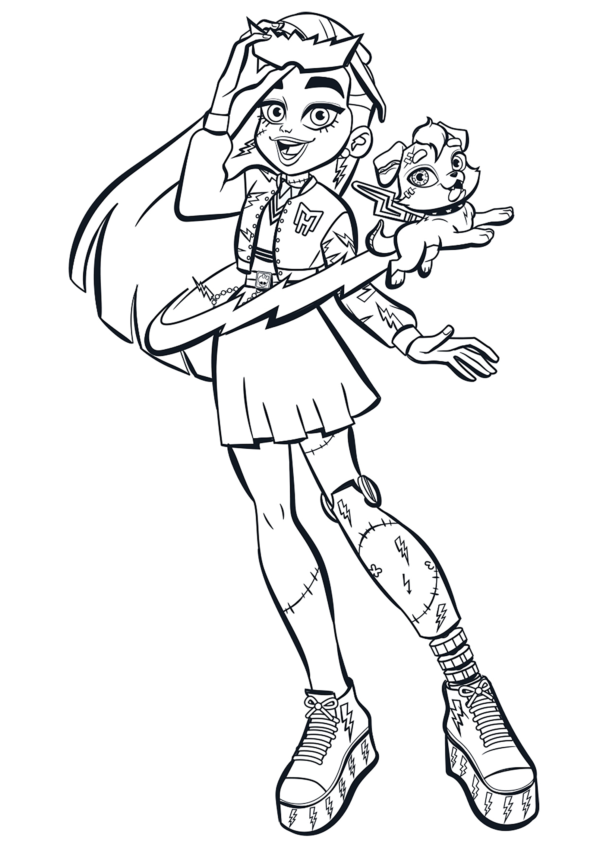 150+ Monster High Coloring Pages: Enter the World of Monster High 7