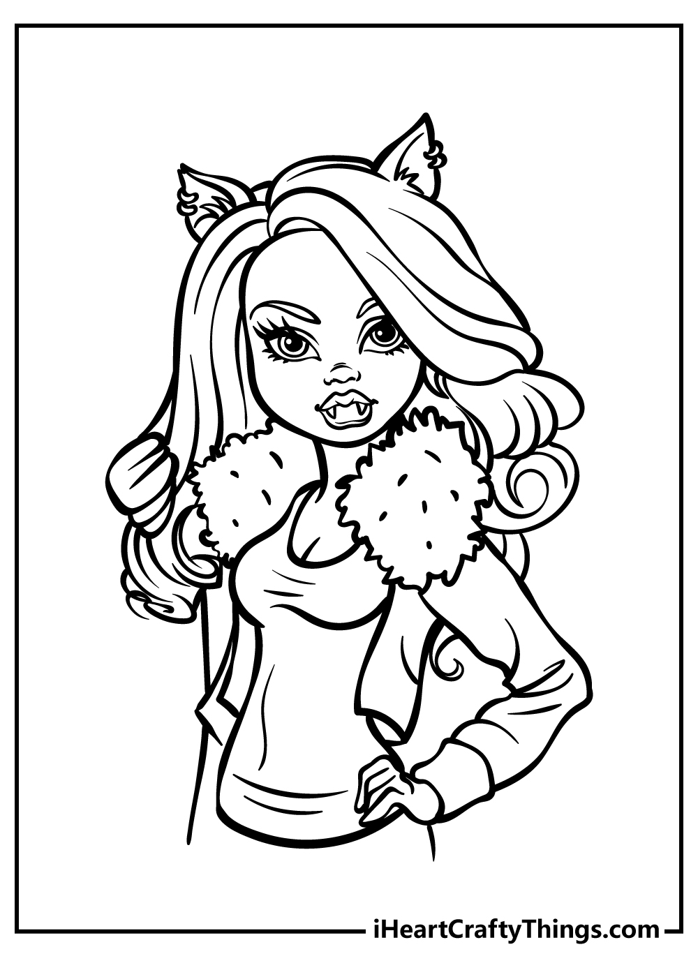 150+ Monster High Coloring Pages: Enter the World of Monster High 71