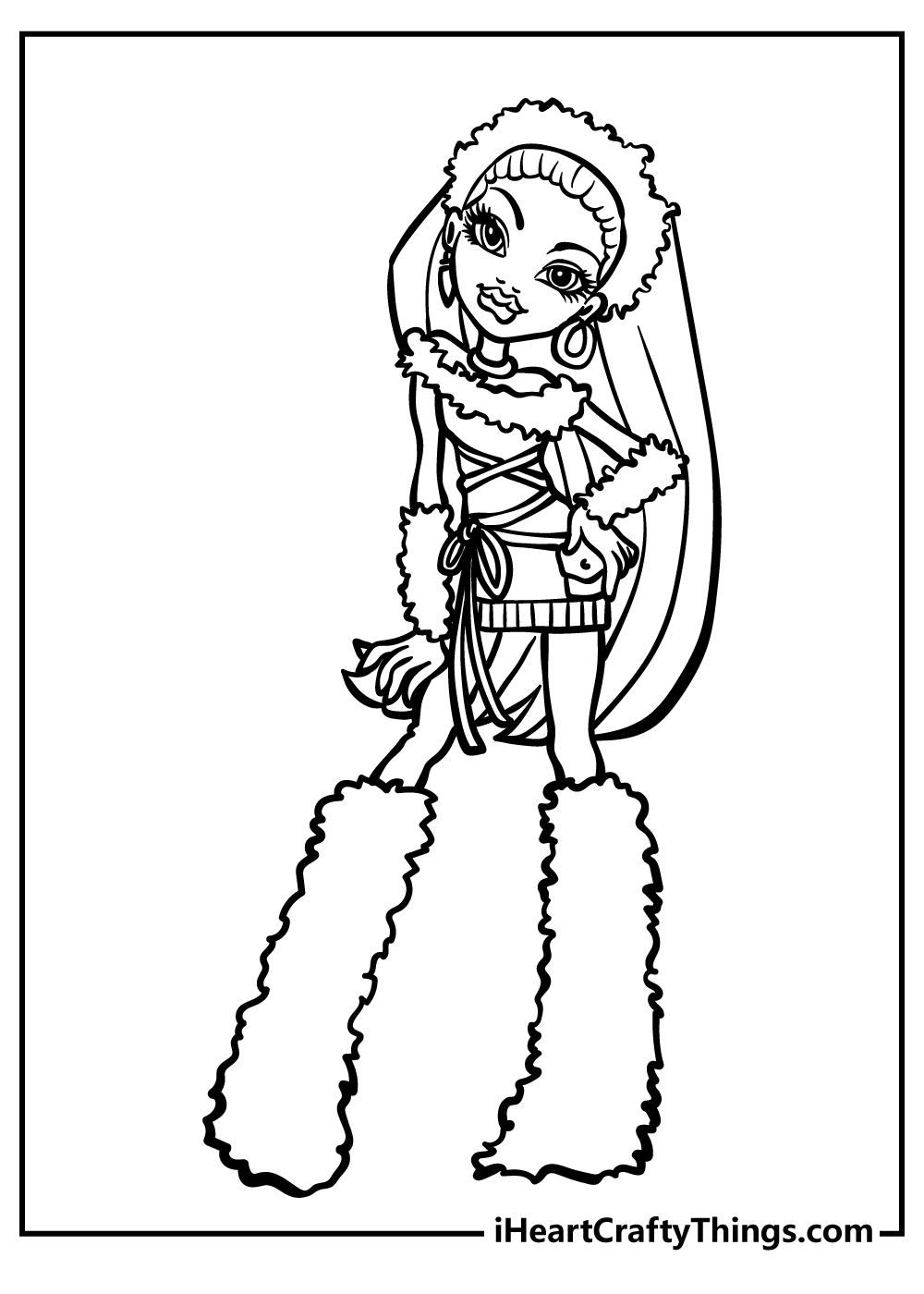 150+ Monster High Coloring Pages: Enter the World of Monster High 72