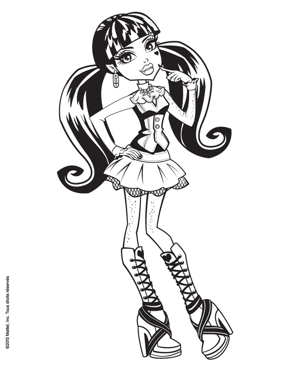 150+ Monster High Coloring Pages: Enter the World of Monster High 79