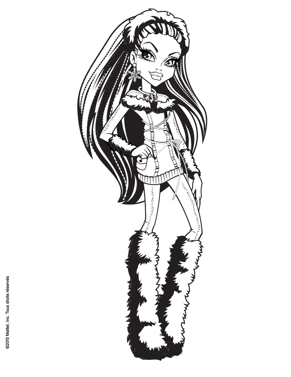 150+ Monster High Coloring Pages: Enter the World of Monster High 81