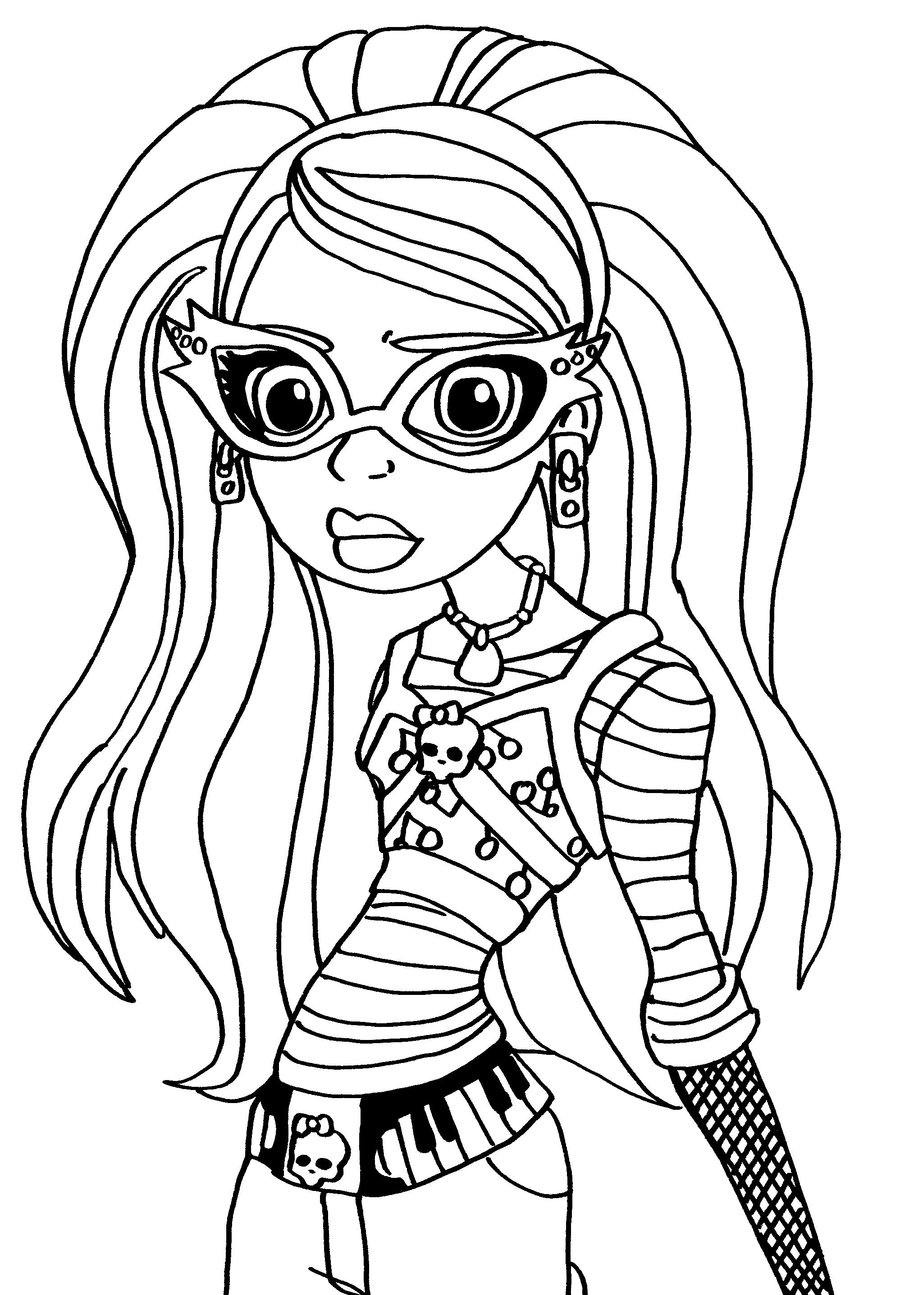 150+ Monster High Coloring Pages: Enter the World of Monster High 85