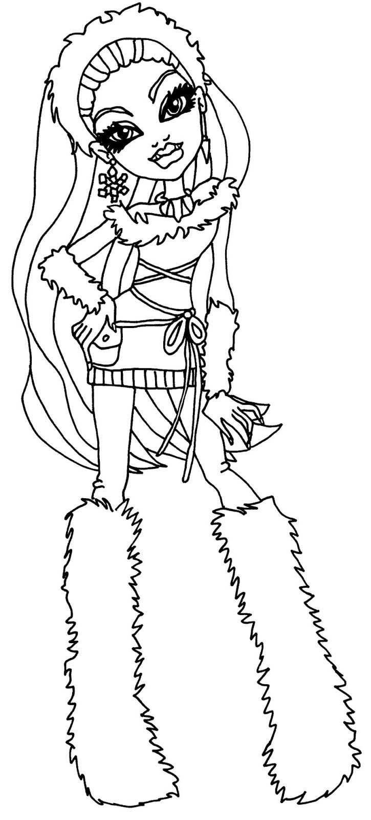 150+ Monster High Coloring Pages: Enter the World of Monster High 86