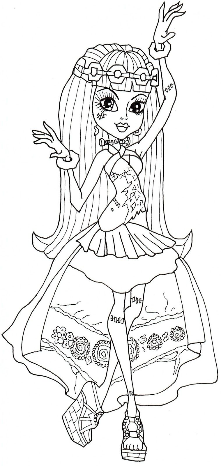 150+ Monster High Coloring Pages: Enter the World of Monster High 87