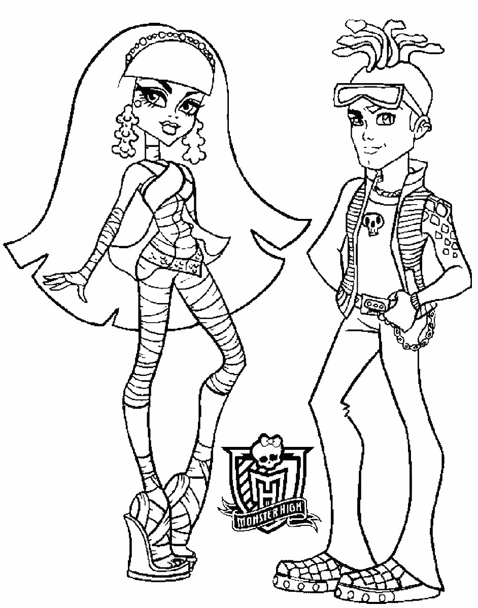 150+ Monster High Coloring Pages: Enter the World of Monster High 88