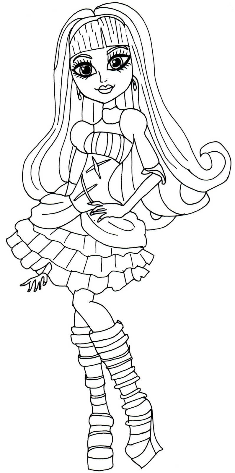 150+ Monster High Coloring Pages: Enter the World of Monster High 91