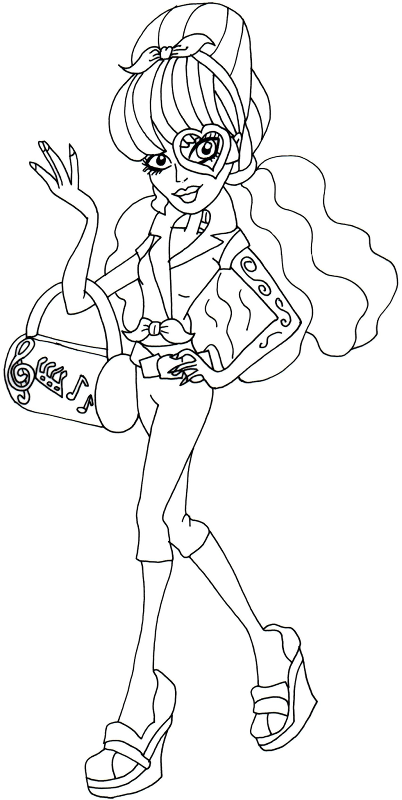 150+ Monster High Coloring Pages: Enter the World of Monster High 93