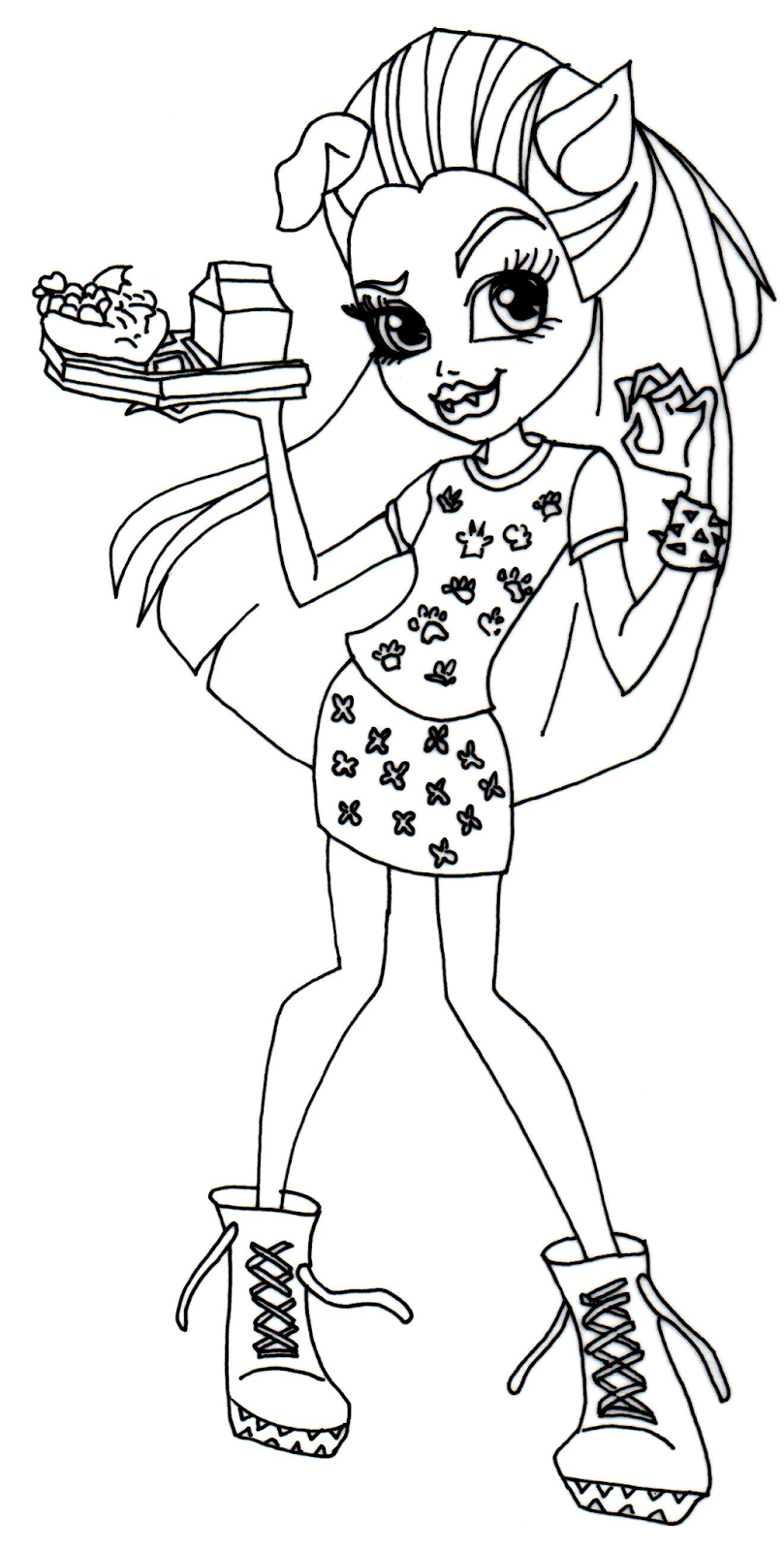 150+ Monster High Coloring Pages: Enter the World of Monster High 94