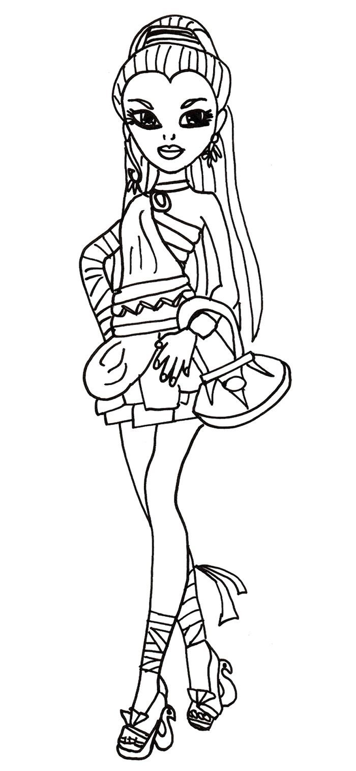 150+ Monster High Coloring Pages: Enter the World of Monster High 95