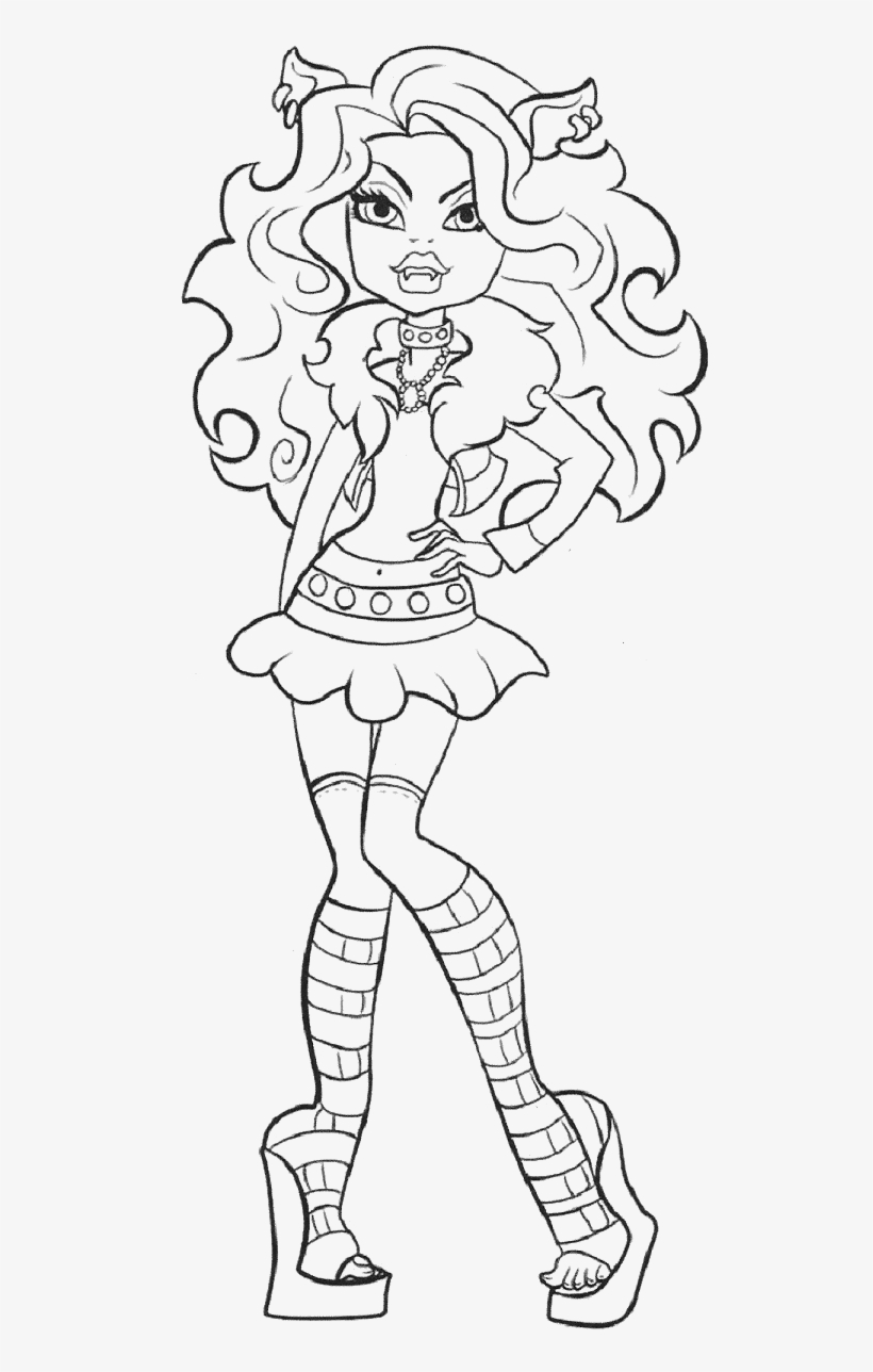 150+ Monster High Coloring Pages: Enter the World of Monster High 96