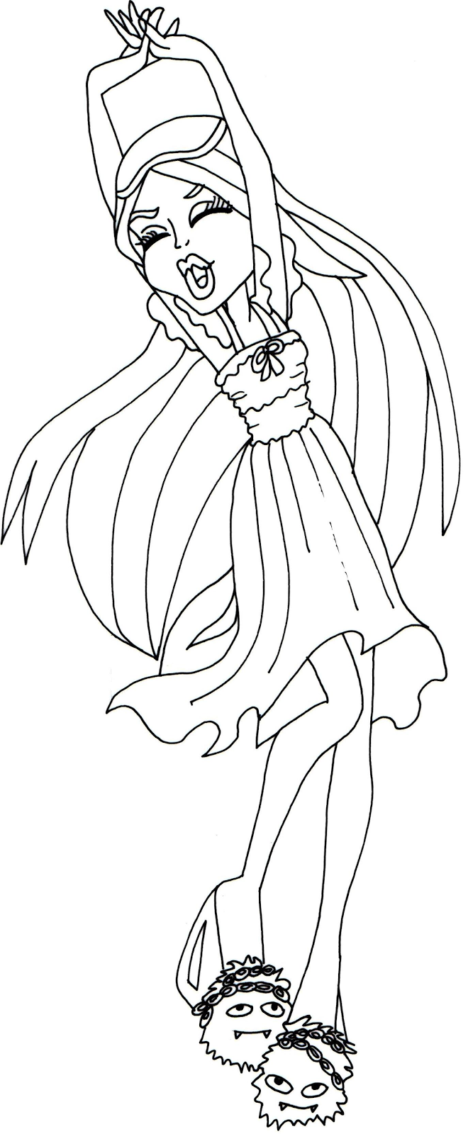 150+ Monster High Coloring Pages: Enter the World of Monster High 97