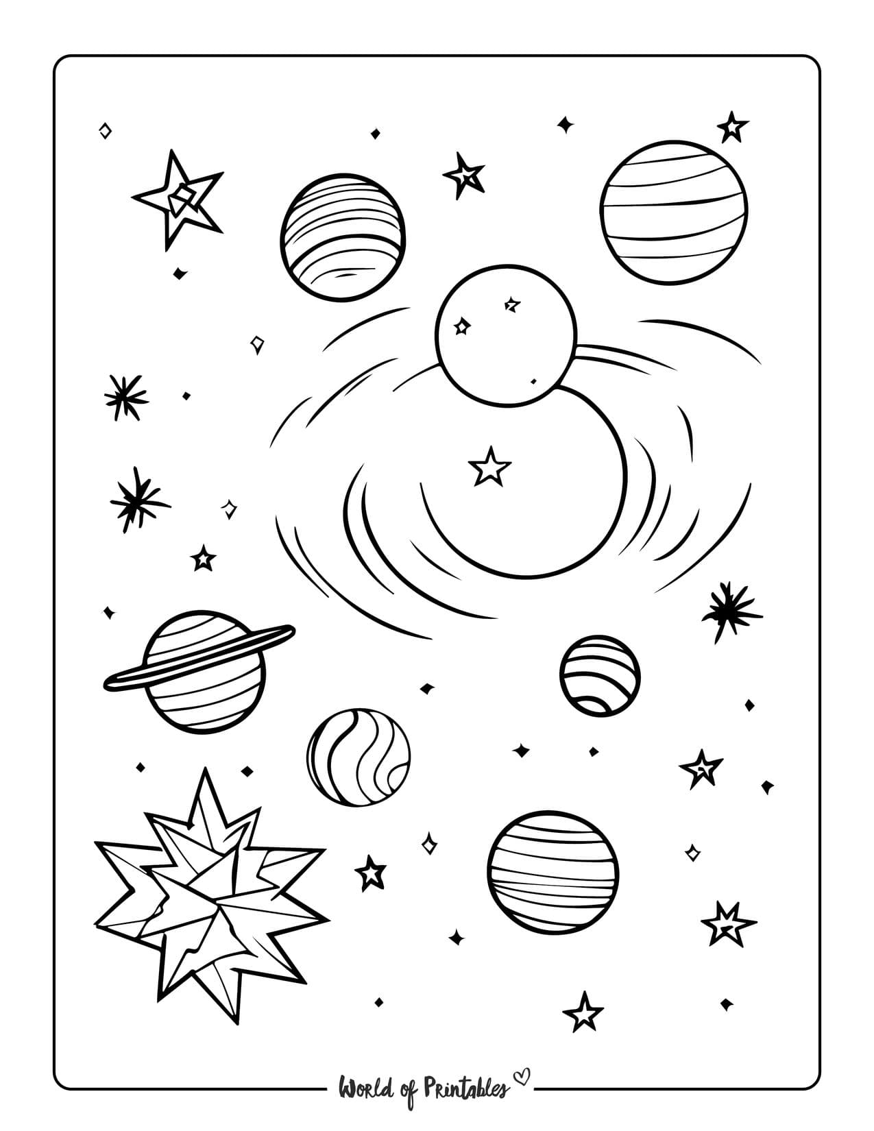 199+ Solar System Coloring Pages 100