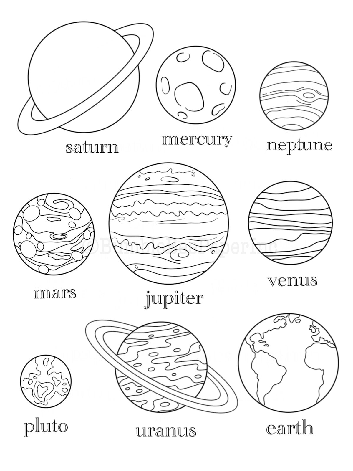 199+ Solar System Coloring Pages 112