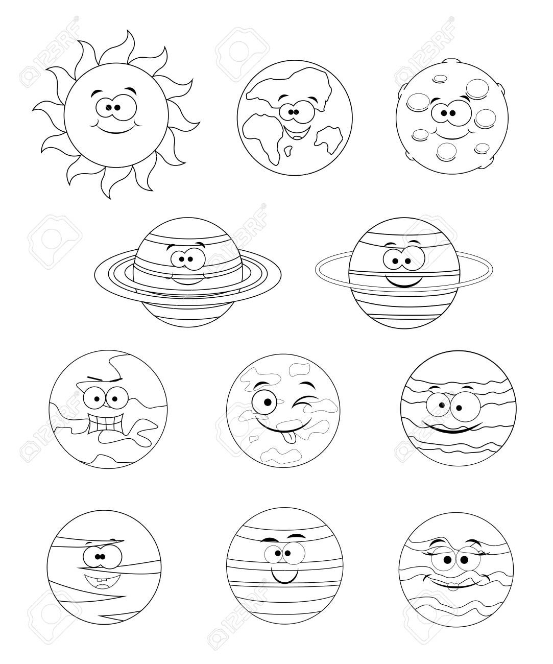 199+ Solar System Coloring Pages 128