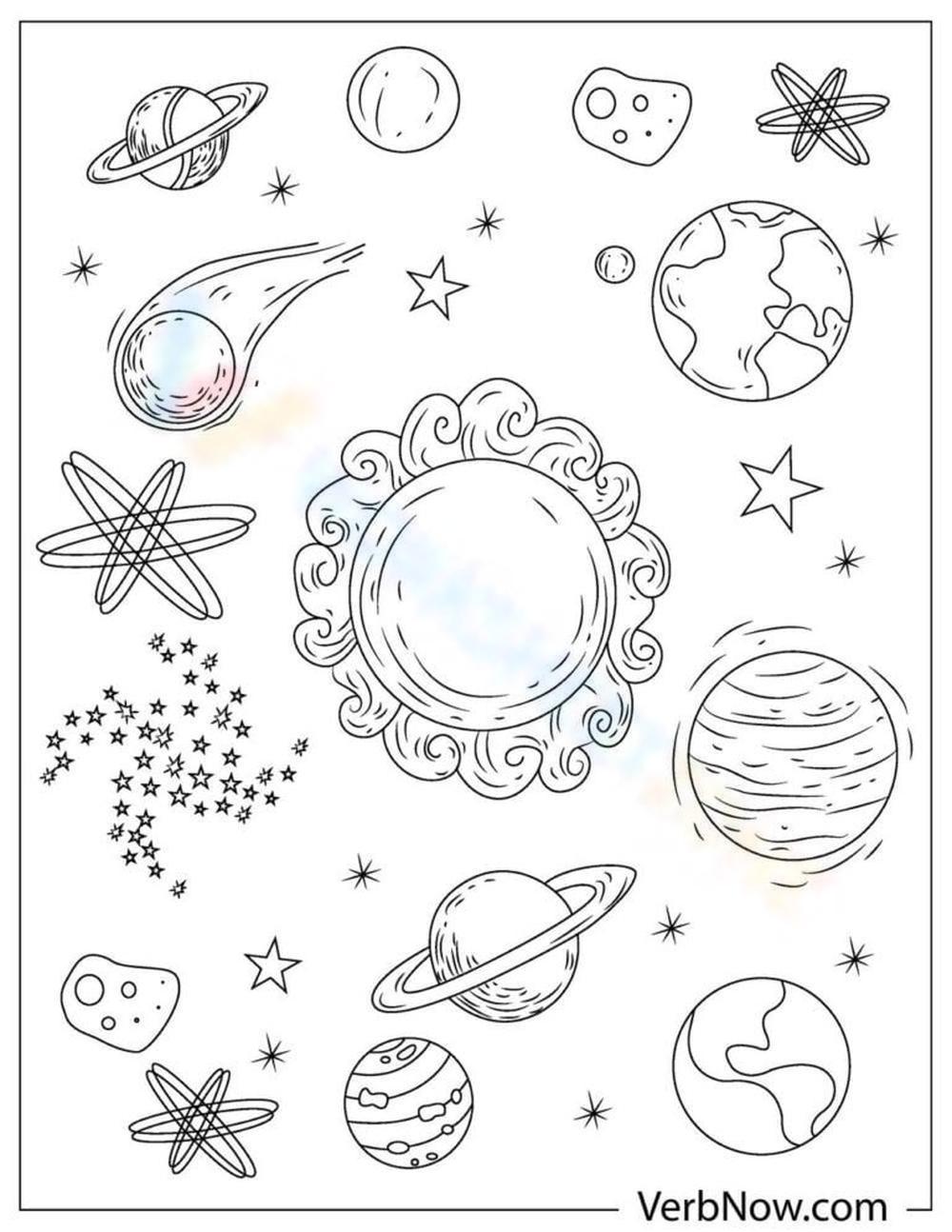 199+ Solar System Coloring Pages 137