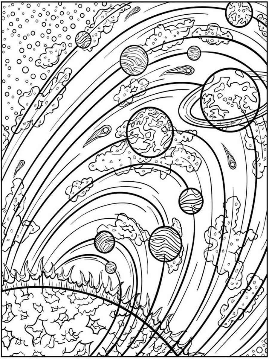 199+ Solar System Coloring Pages 153