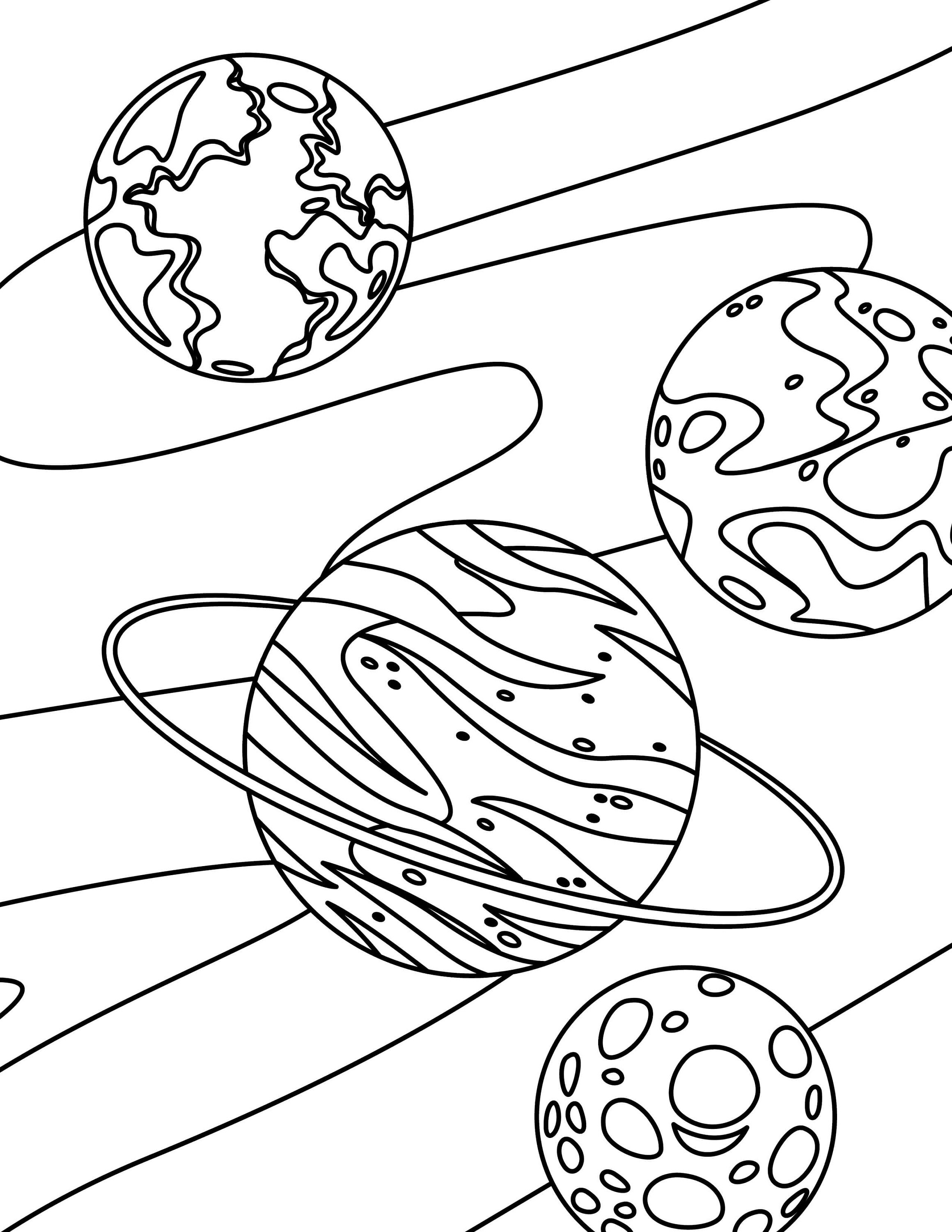 199+ Solar System Coloring Pages 16