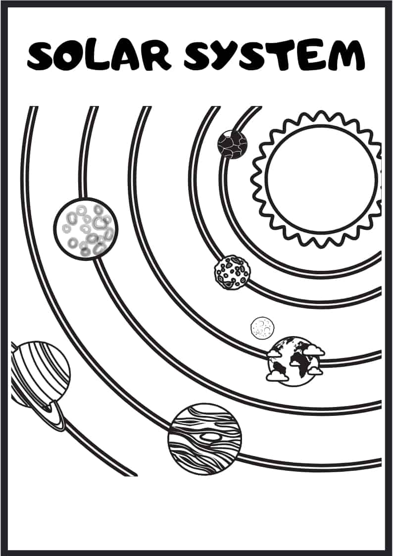 199+ Solar System Coloring Pages 162