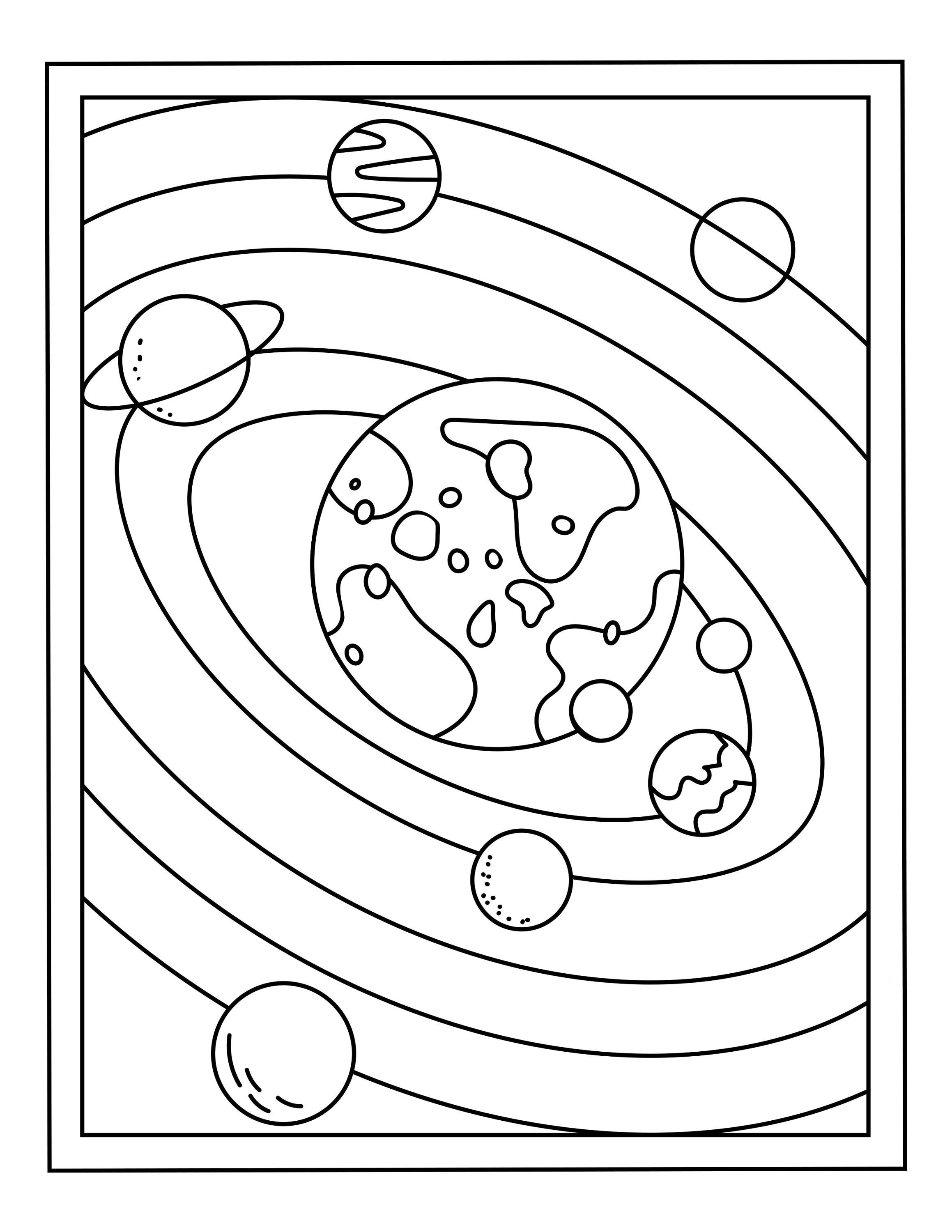 199+ Solar System Coloring Pages 18