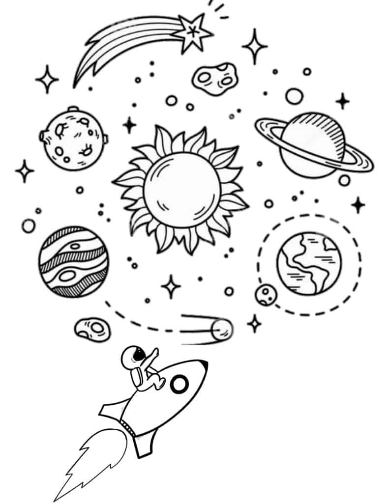 199+ Solar System Coloring Pages 192