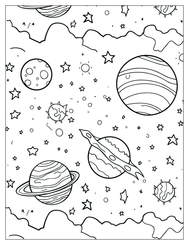 199+ Solar System Coloring Pages 194