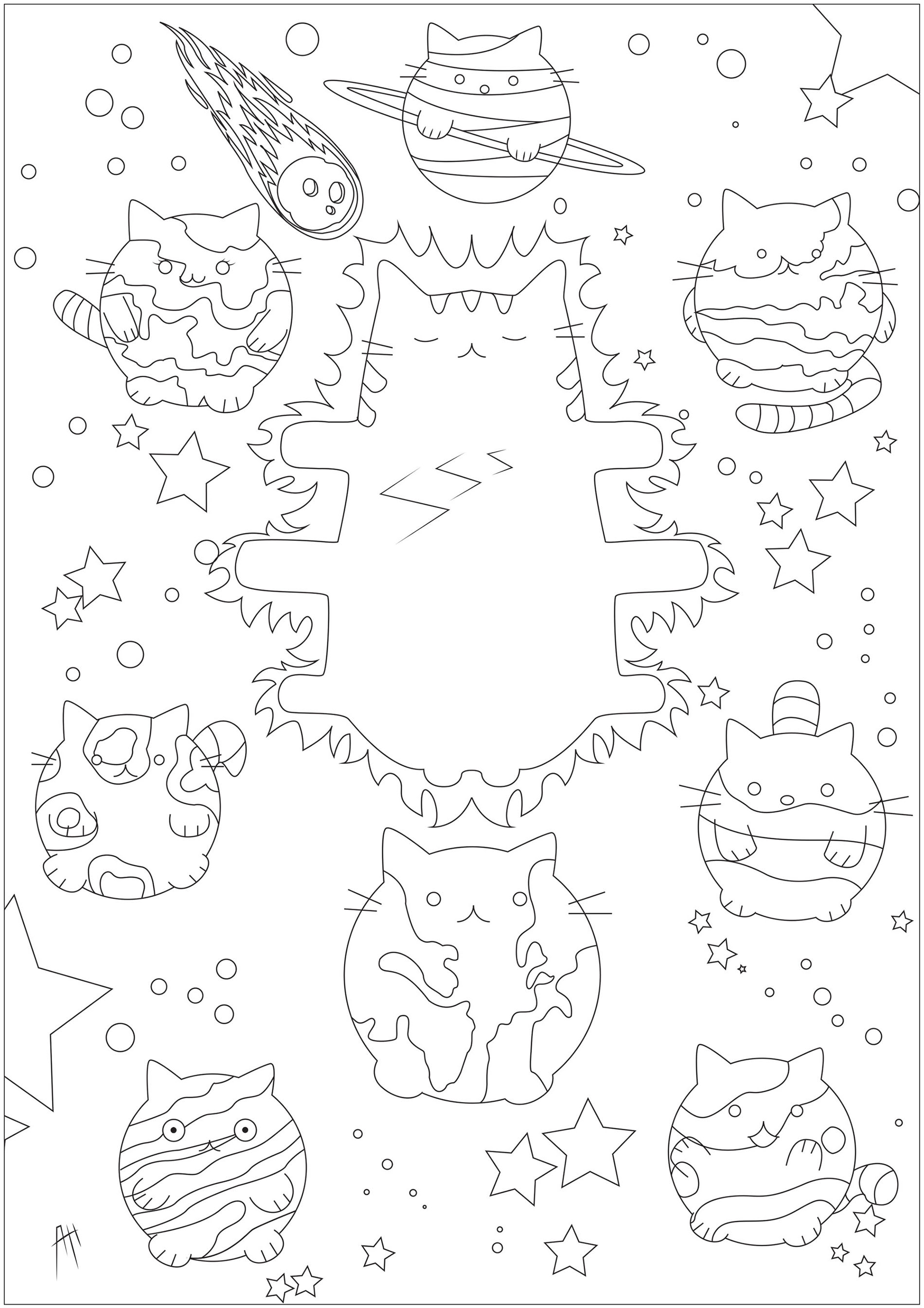 199+ Solar System Coloring Pages 30