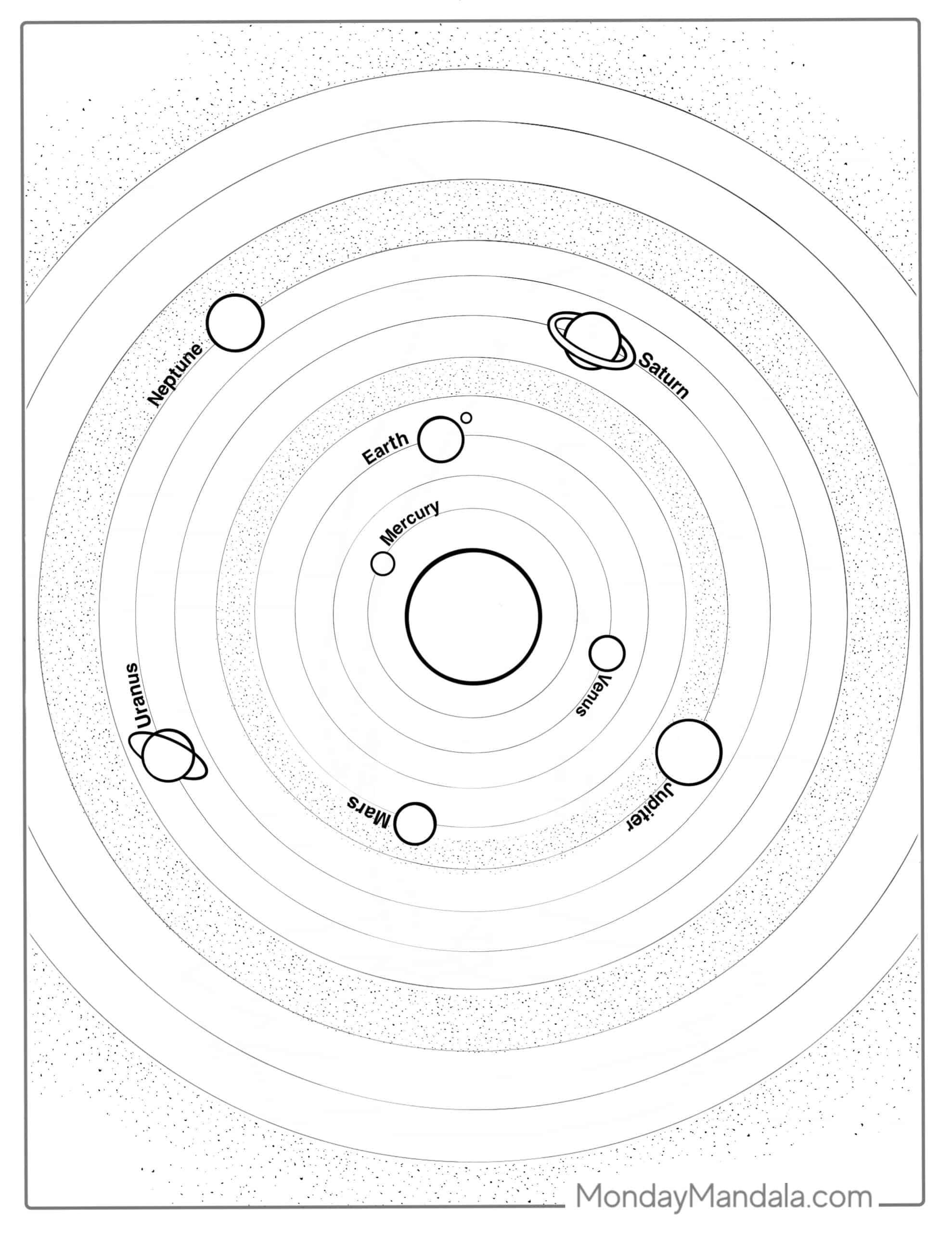 199+ Solar System Coloring Pages 47