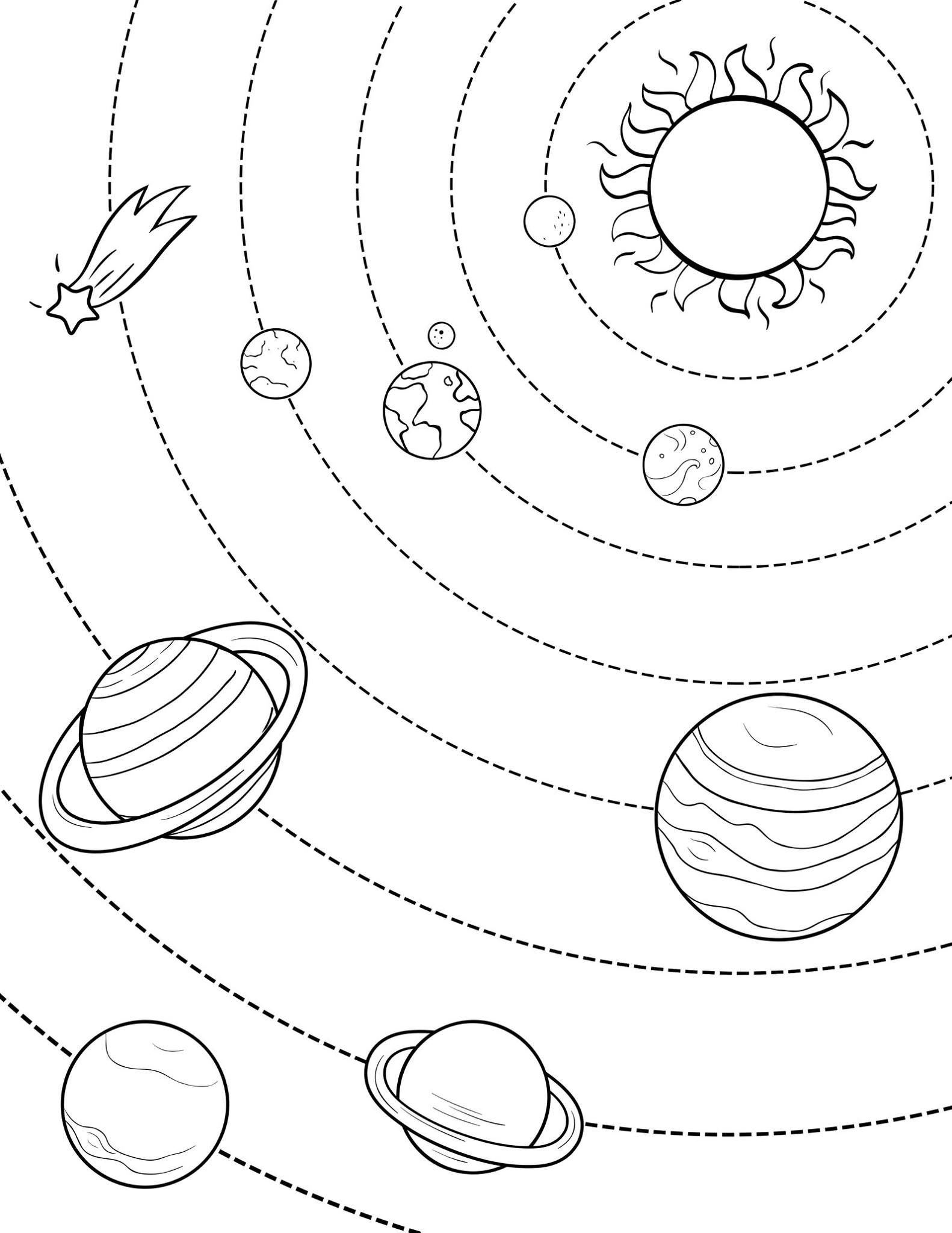 199+ Solar System Coloring Pages 63