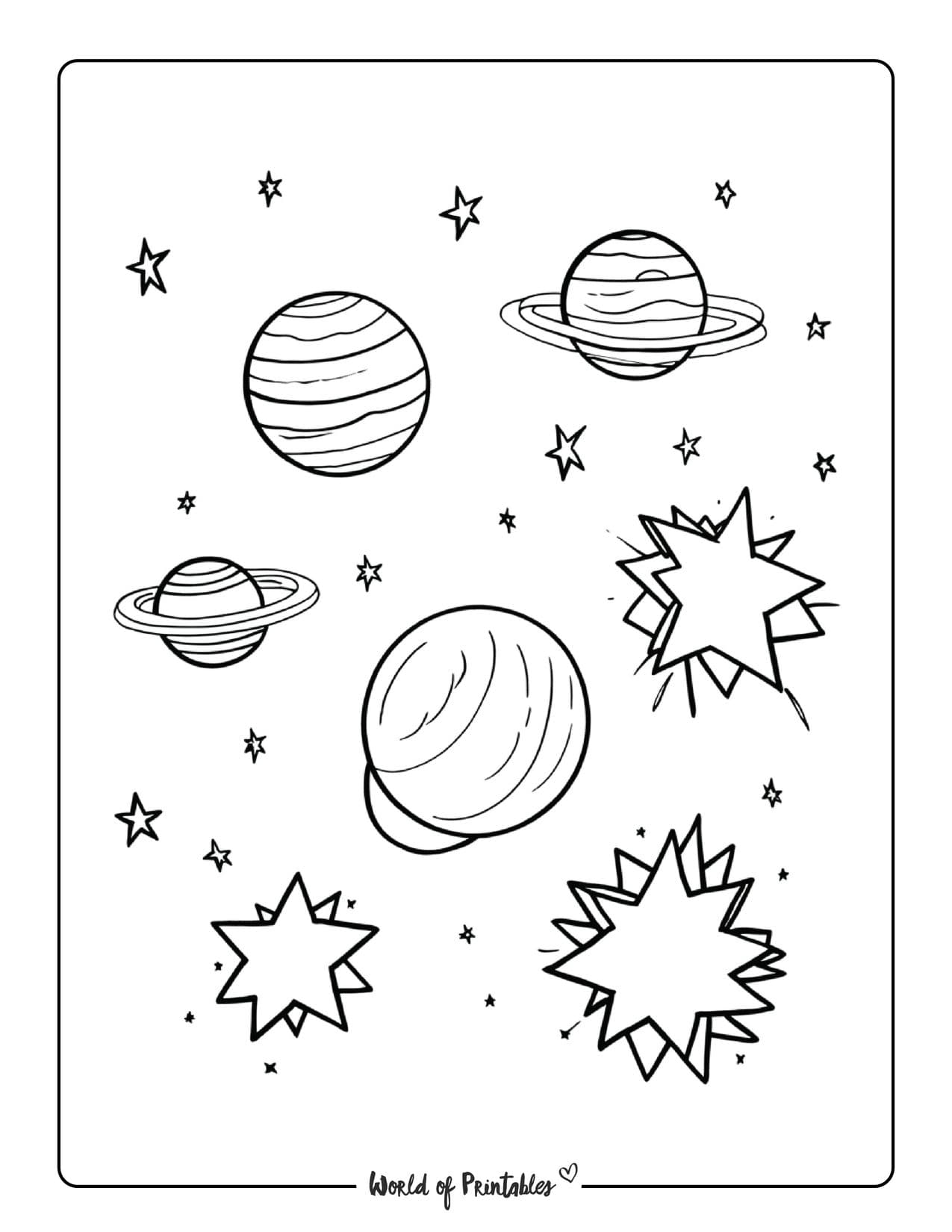 199+ Solar System Coloring Pages 92