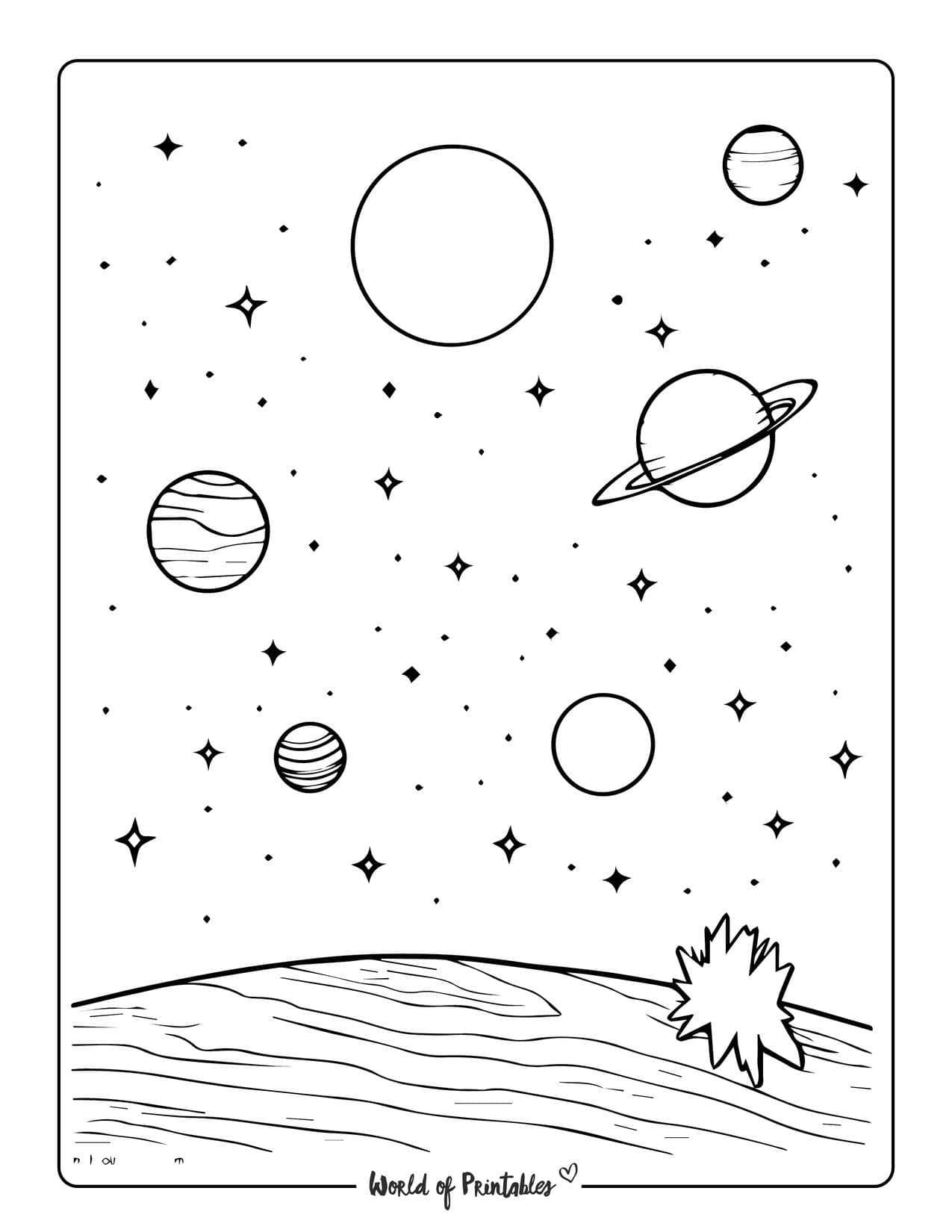 199+ Solar System Coloring Pages 93