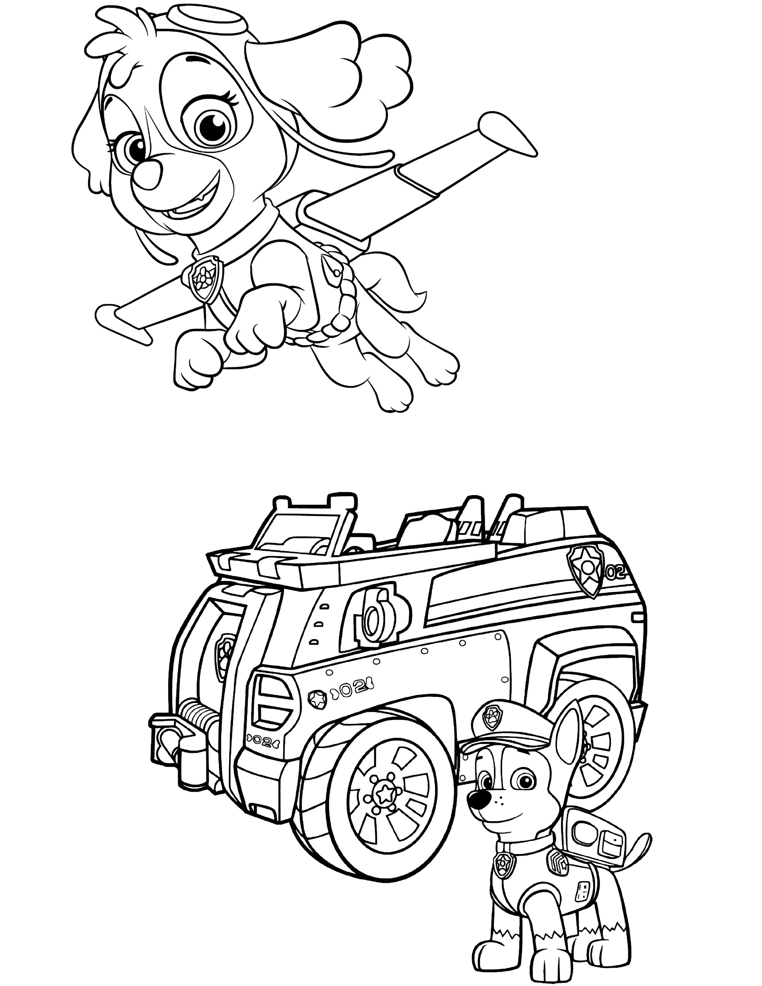 Paw Patrol Coloring Pages: 100+ Pawsome Coloring Fun 95