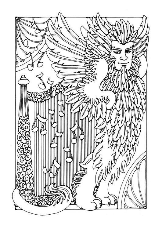 104 Realistic Griffin Coloring Pages Printable 19