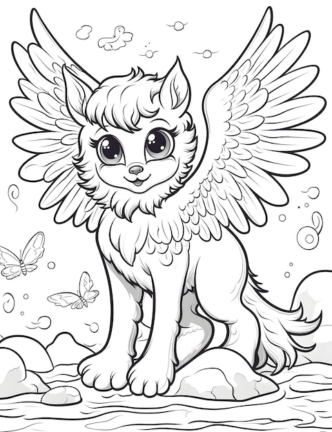 realistic griffin coloring pages printable jpg