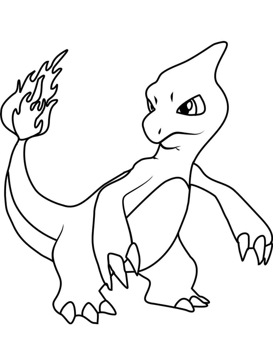 123+ Charmander Coloring Pages Printable 33