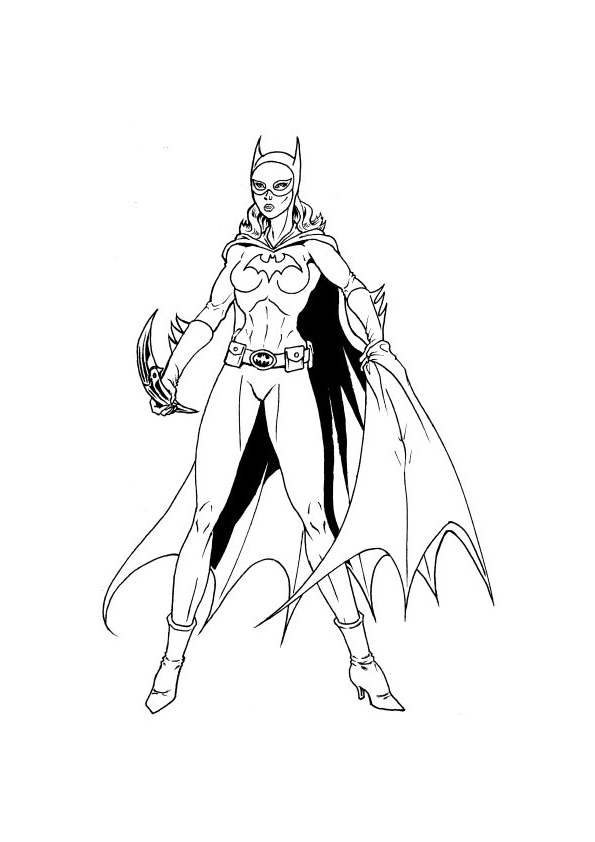 128 Free Batgirl Coloring Pages For Kids Printable 102