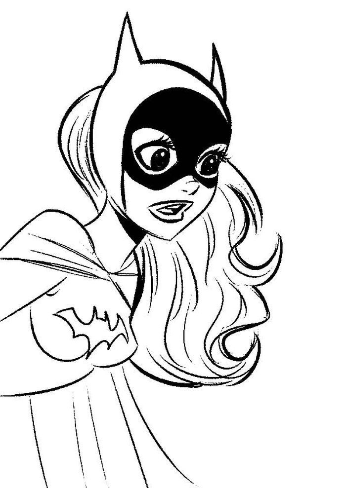 128 Free Batgirl Coloring Pages For Kids Printable 114