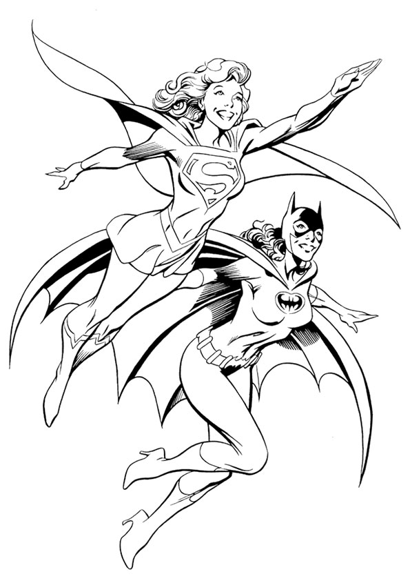 free batgirl coloring pages for kids printable jpg