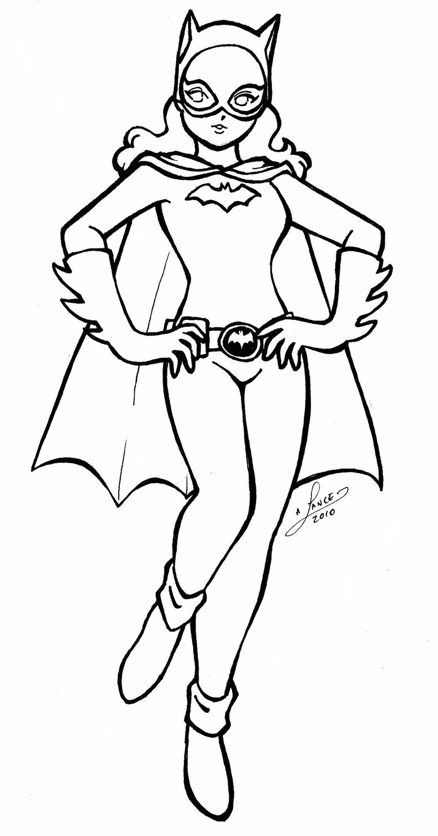 free batgirl coloring pages for kids printable jpg