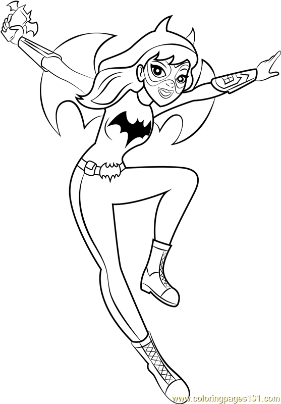 128 Free Batgirl Coloring Pages For Kids Printable 17