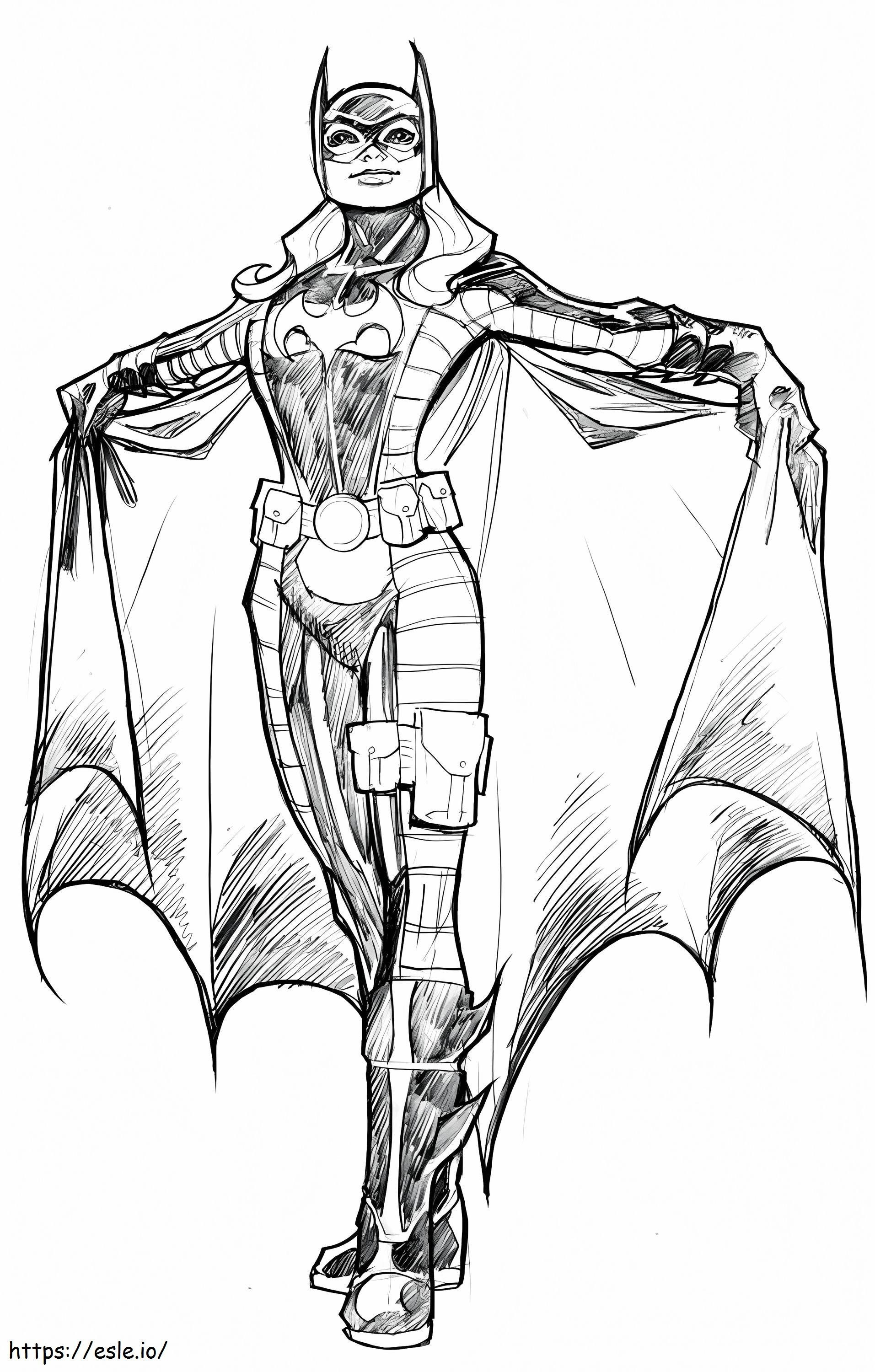 free batgirl coloring pages for kids printable jpg