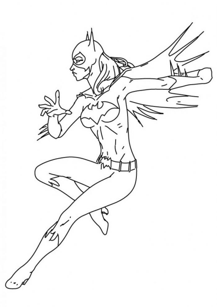 128 Free Batgirl Coloring Pages For Kids Printable 20