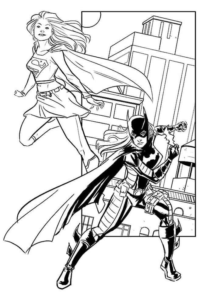 128 Free Batgirl Coloring Pages For Kids Printable 27