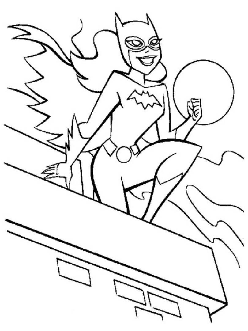 128 Free Batgirl Coloring Pages For Kids Printable 3