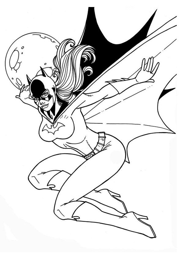 128 Free Batgirl Coloring Pages For Kids Printable 30