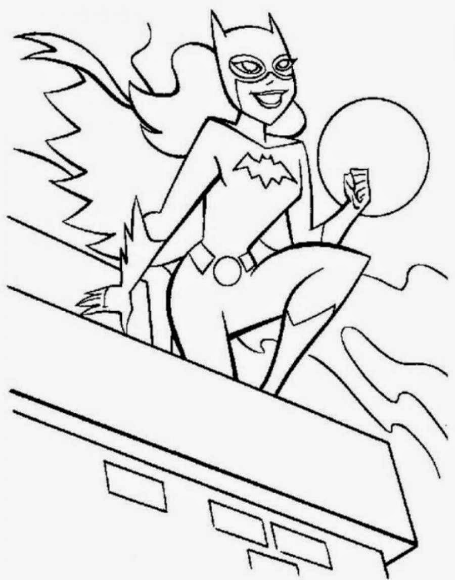 128 Free Batgirl Coloring Pages For Kids Printable 36