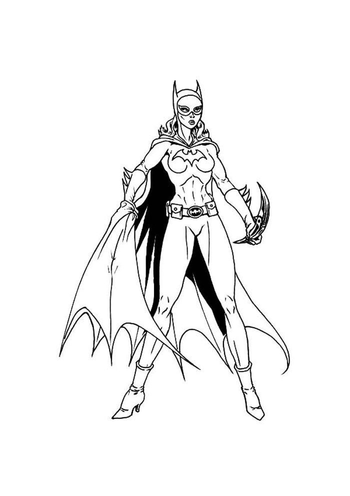 128 Free Batgirl Coloring Pages For Kids Printable 37